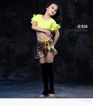 Dance wing 2020 belly dance practice suit Dance suit new short skirt performance childrens Oriental dance suit Summer 176
