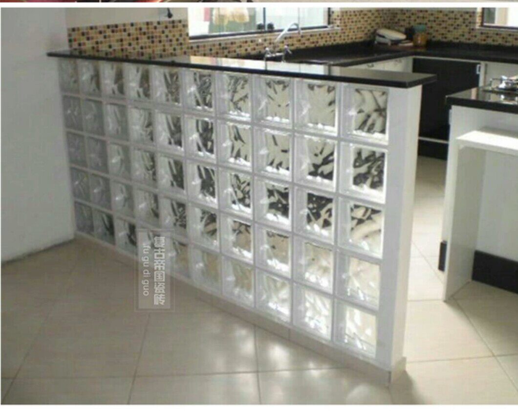 Jinghua Glass Brick Checkered Brick Glass Brick Partition Entrance Crystal Brick Partition Wall Background