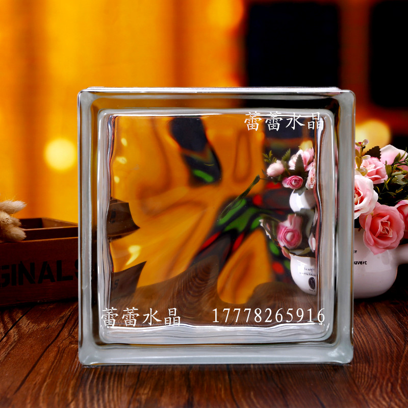 Transparent glass brick glass brick partition partition Xuanguan art glass glass hollow brick