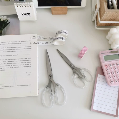 *Красивая маленькая тетя*ins простая и полностью прозрачная студентка маленькие ножницы офис ручной работы ручной работы ручной работы