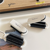 *Beautiful little aunt* Light luxury portable comb air cushion comb comb mirror integrated folding comb