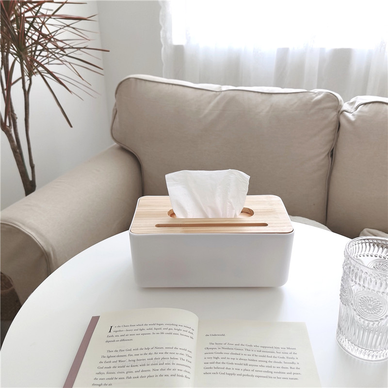 * beautiful little aunt * ins white minimalist toilet paper box multicolor living room tea paper towels box bedroom paper box