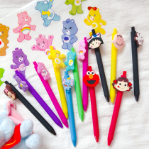 Love bear Rainbow bear Candy color frosted gel pen cartoon water pen black signature pen