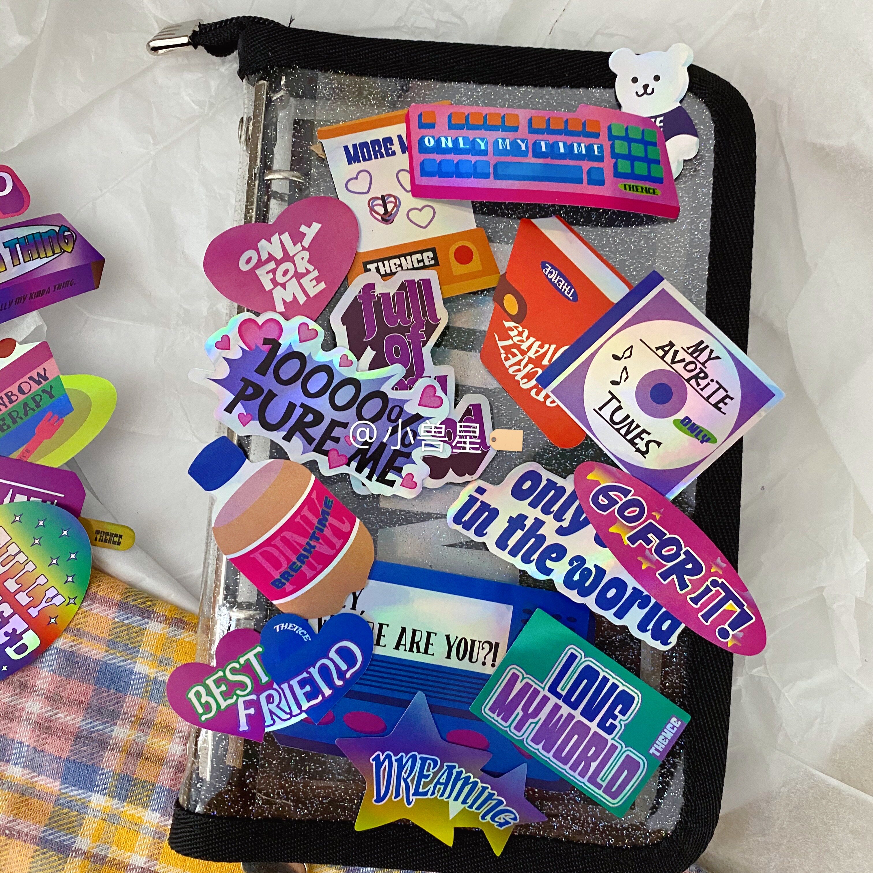 South Korea's Tongan Laser Waterproof American Retro Handbill Suitcase safety helmet Computer Decorative Sticker