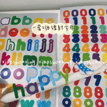 Korea ins colorful laser English alphanumeric sticker Handbook collage album DIY decorative material stickers