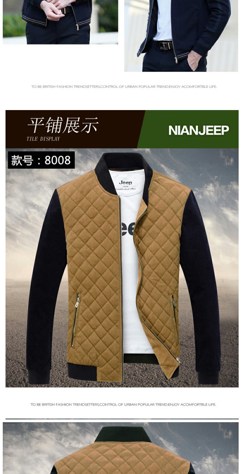 Áo khoác Jeep Shield 2018 Thu Đông cho nam Cổ áo trung niên Áo khoác ngoài cho nam Áo khoác ngoài dành cho doanh nhân ao khoac nam