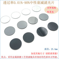 Imported coated red green blue infrared and other full-band attenuators can be customized transmittance 0 01% -90% attenuator