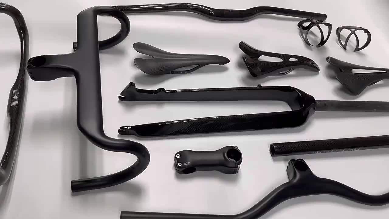 Full Carbon Fiber Road Bike Handlebar Black Drop Bars 400/420/440