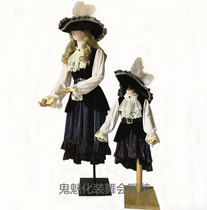 Halloween costume Pirate costume Pirates of the Caribbean Pirate show costume Ostrich hair Pirate womens clothing