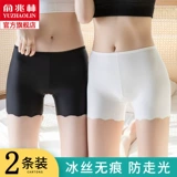 Шелковые безопасные штаны, летнее тонкое кружевное защитное белье