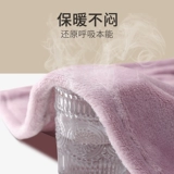 Коралловая бархатная демисезонная утепленная пижама, зимнее термобелье, фланелевый комплект, 2024 года