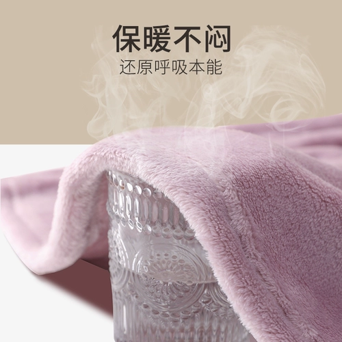 Коралловая бархатная демисезонная утепленная пижама, зимнее термобелье, фланелевый комплект, 2024 года