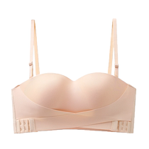 Strapless underwear for women anti-slip push-up small bust tube top wedding dress invisible back seamless bra anti-exposure wrap bra
