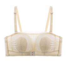 Special summer thin strapless underwear for suspenders tube top small breasts gathered back seamless breast-wrapped bunny ear bra
