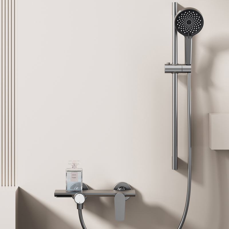 Simple Shower Head Without Top Spray, Mixing Valve, Hot and Cold Water Faucet, Minimalist Shower Set, Bathroom Showerhead, Shower Set