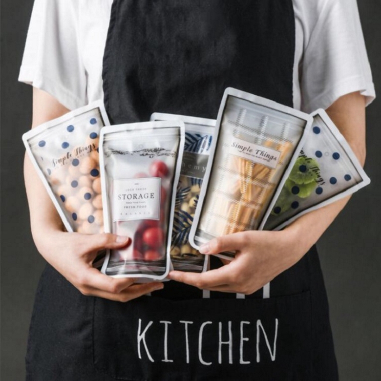 Refreshing bag Food bag Home Food Milk bag seal 4 Dress Chain Thickened Self-proclaimed Bag Seals Fresh bag