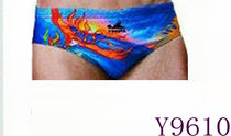 Fa New Men professional racing triangle digital print swimming trunks 9610