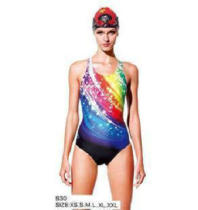 New British Hair Y930A Lady Conjoined Triangle Professional digital printed swimsuit No chest cushion
