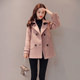 Caiyige Spring Autumn and Winter Slim Jacket Woolen Slim Comfortable and Slim Red Temperament Korean Style Simple Loose Trendy Women Clothing