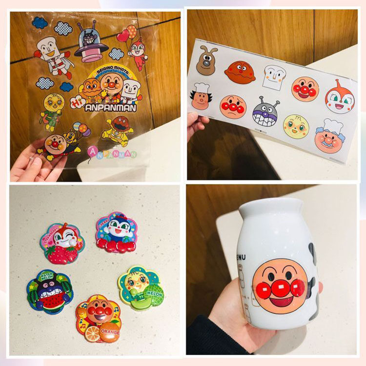 Daily Single Bread Refrigerator Sticker Superman Cartoon Multifunctional Sticker Toilet Sticker