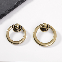 Dream House Green Ancient Bronze Rings Hanging Imitation Ancient Handle Eu Style Retro Drawers Wardrobe Door Handle Field American
