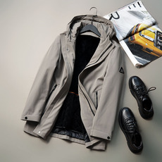 Меховая одежда 可脱兔绒内胆！轻奢皮草！冬季保暖男士休闲加厚外套时尚毛皮上衣