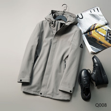 Меховая одежда 可脱兔绒内胆！轻奢皮草！冬季保暖男士休闲加厚外套时尚毛皮上衣