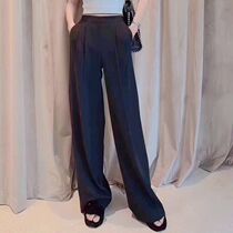 Amarsch New 2021 Autumn New Paris pants loose casual Joker high waist wide leg pants vertical pants
