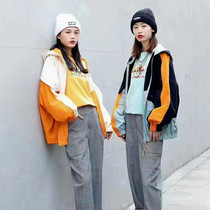 Amarsh New 2021 womens official website loose hooded color color suit yellow duck baseball jacket