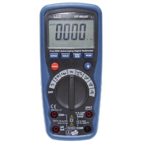 CEM DT-9917防水全保护数字万用表1000V全保护数字万能表电容测量