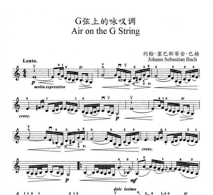 G弦上的咏叹调,巴赫经典重现:小提琴分谱+钢琴伴奏谱,你心动了吗?🎶🎻-影视-淘宝好物网