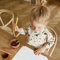 Export Denmark Complementary Hood Clothing baby Eating Apron Waterproof Meal Pocket Anti Dirty Apron Apron children Rice Coat coating