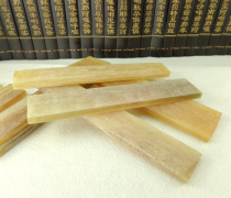  Light yellow transparent yak horn thick sheet Wen play DIY shank patch raw material scraper bright needle material A-02