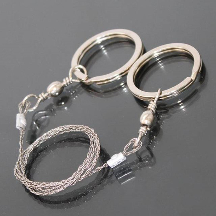 Buy 1 get 1 portable wire saw with key ring saw outdoor field survival saw stainless steel wire saw