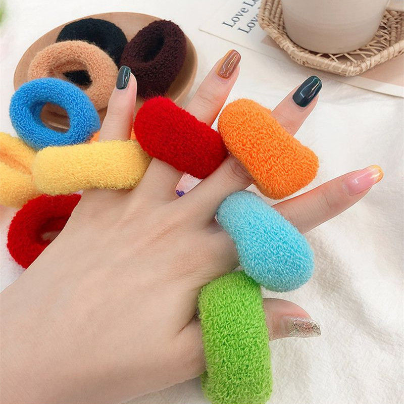 Towel hair ring No seams Head rope Zat braid pop multicolor high elastic hair embelles hair thread Hair Rope Hair-Taobao