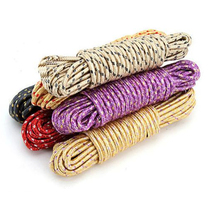 Household clothesline drying clothes drying quilt lengthened metal hook windproof non-slip woven rope Nylon rope