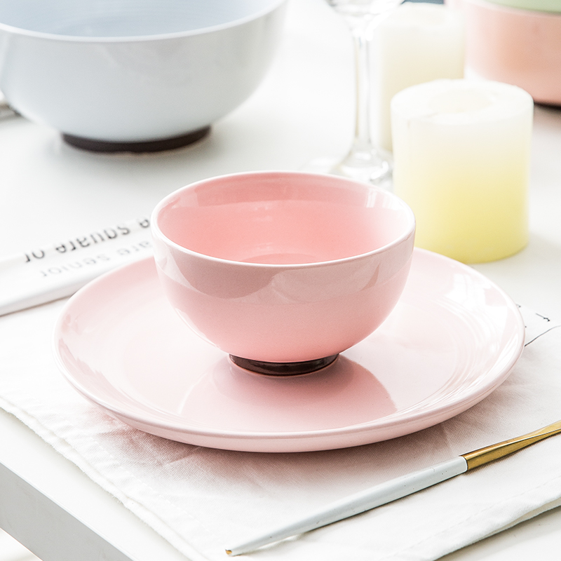 Creative Japanese ceramics tableware porringer rice bowl rainbow such as bowl bowl dessert for breakfast bowl suit