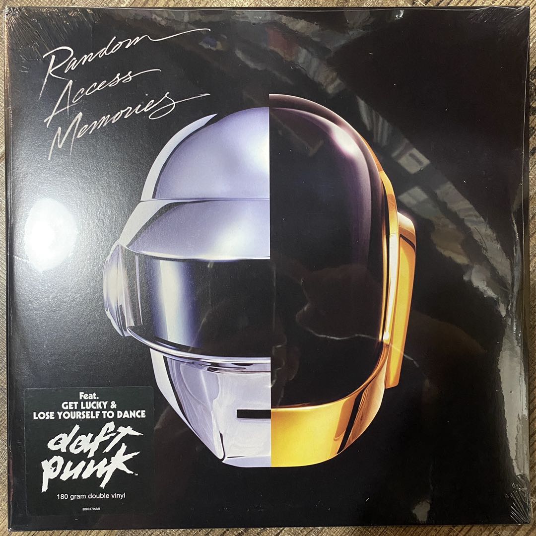 Spot dumb punk Daft Punk Five Grammys for Twin Disc Black Gel Record LP