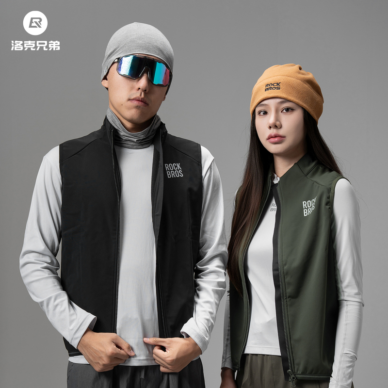 Rock Brothers Windproof Cycling Vest Road Bike Fleece Warm Vest Jacket Top for Men and Women Autumn and Winter Rock Brothers Windproof Cycling Vest Road Bike Fleece Warm Vest Jacket Top for Men and Women Autumn and Winter