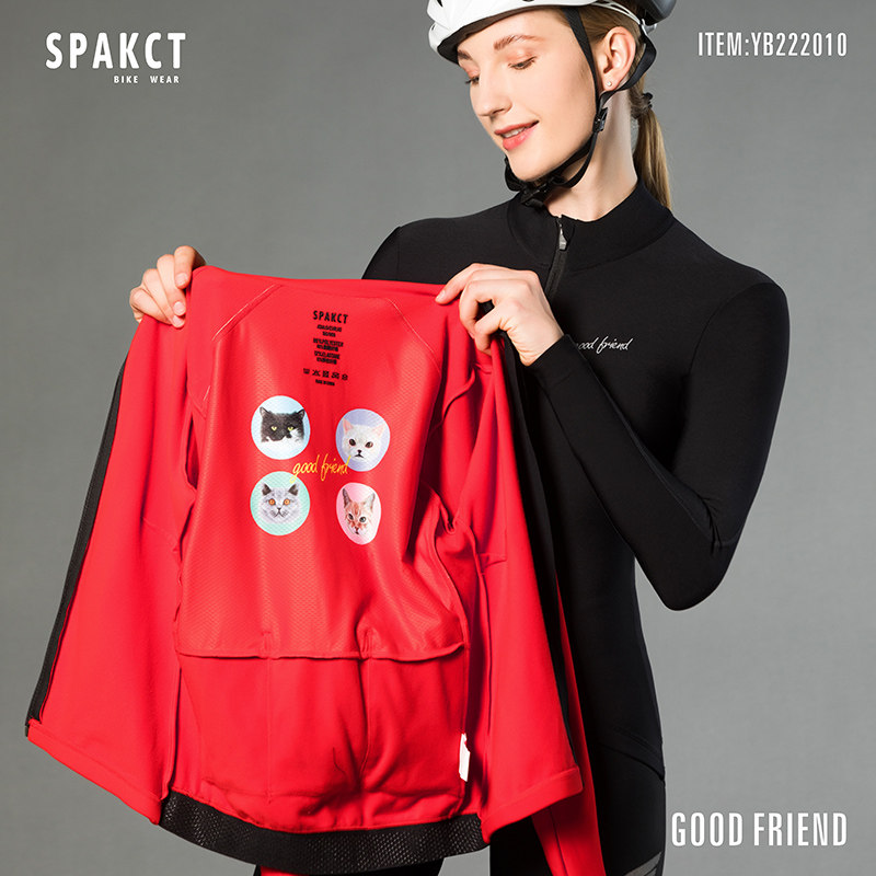 Thappa Guest Autumn Winter New Riding Suit Women Catch Suede Warm Mountain Road Bike Windproof Riding Suit