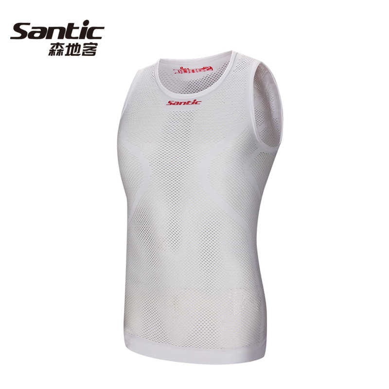 SANTIC Sendi guest new cycling seamless mesh sweat vest breathable cycling clothes top fitness clothes British way