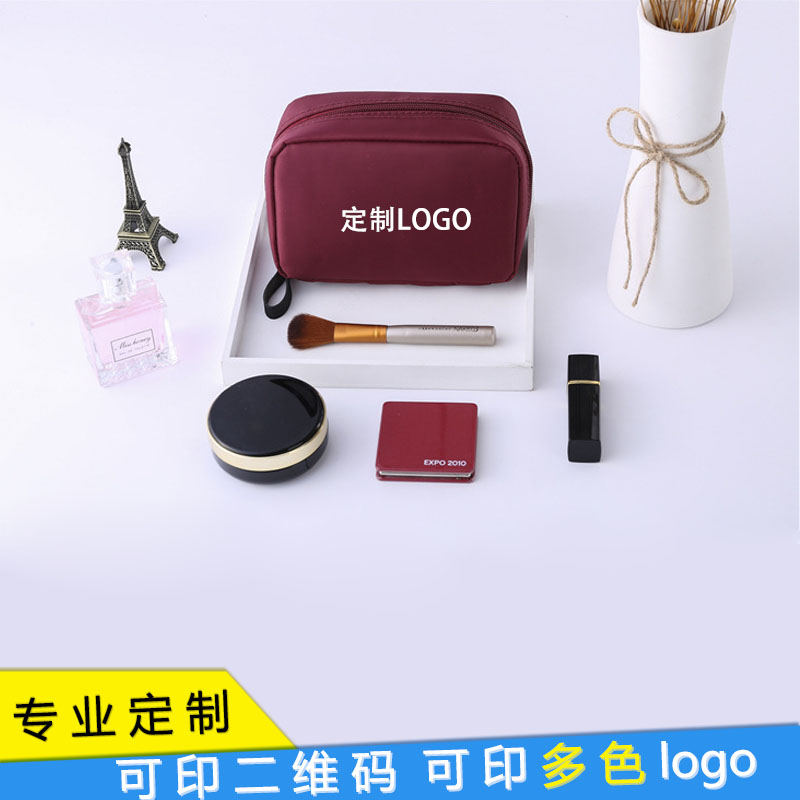 Advertising gift custom Korean fashion three-dimensional small cosmetic bag portable travel storage bag custom printable logo