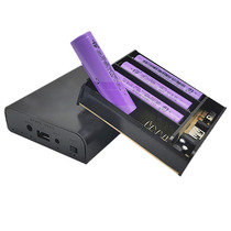 7 4v Power Bank 4 sections 2 string 2 and 18650 battery box 5V compatible 8 4v mobile power diy welding-free