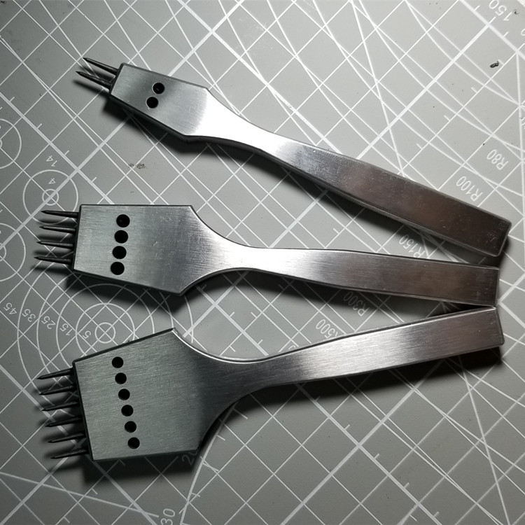 Tự làm da đấm xuyên thép công cụ shank vòng tròn liên tiếp cắt da cụ đấm đầu có thể được thay thế Chop - Công cụ & vật liệu may DIY kéo bấm chỉ