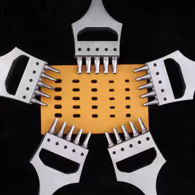 Strap flat punch 6 5 spacing 5 hole strap punching tool multi-specification manual leather DIY tool