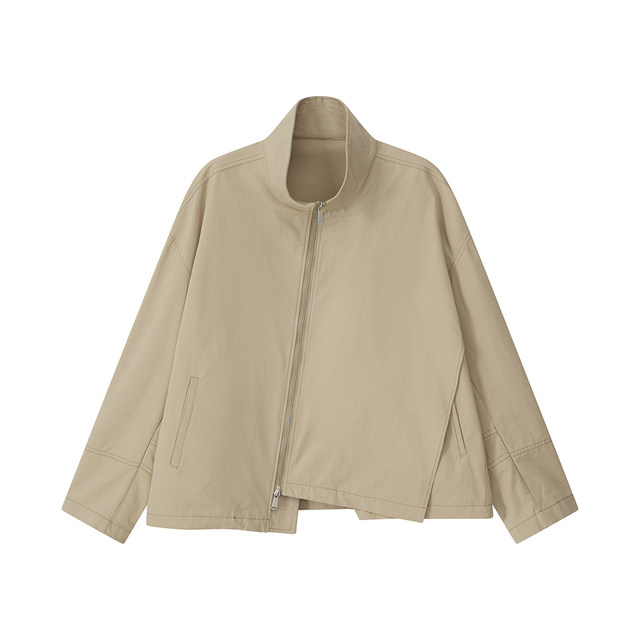 2024 Spring Retro Fashion Jacket Loose Solid Color Original Sun Protection Jacket Men's Short Windbreaker Jacket trendy