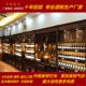 Manufacturer customized wine display cabinet carbonized anti-corrosion wood winery wine cabinet foreign wine wine bar cabinet display cabinet shelf