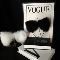 Sex toys sexy fox ears headband sexy bed flirting cosplay hair accessories black and white accessories