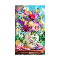 3D-JP 1000 flat jigsaw puzzle plastic puzzle fresh flower brocade H2309