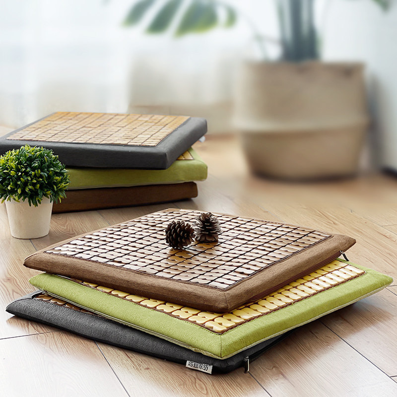 Summer mat cushions Mahjong mat Mat Car Bamboo Seat Cushion Summer Chair Breathable Fart Cushion Office Long Sitting Chair Cushion